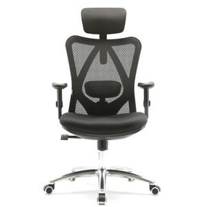 Silla Giratoria Ergonómica Decorplas Dakar con Brazos Regulables 1D Color Negro