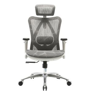 Silla Giratoria Ergonómica Decorplas Qatar con Brazos Regulables 3D Color Gris