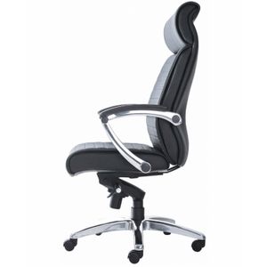 Silla Giratoria Ergonómica Decorplas Boston con Brazos Fijos Color Negro