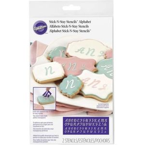 Estenciles de Letras Wilton Adhesivas