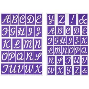 Estenciles de Letras Wilton Adhesivas