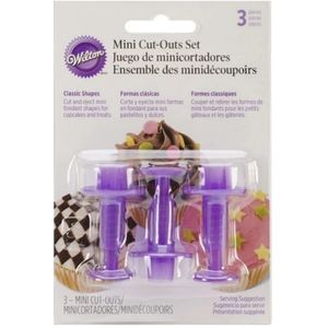 Set de Cortadores/Eyectores para Fondant Wilton Morado