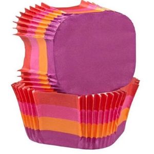 Set de Pirotines Cuadrados de Rayas Wilton Rosa