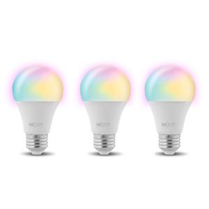 Foco Led Inteligente Nexxt Pack de 3 Focos Multicolor