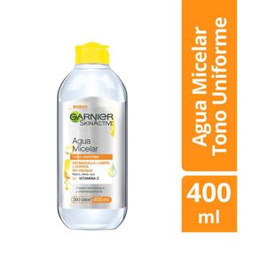 Agua Micelar Tono Uniforme Express Aclara Garnier Skin Active X 400 Ml