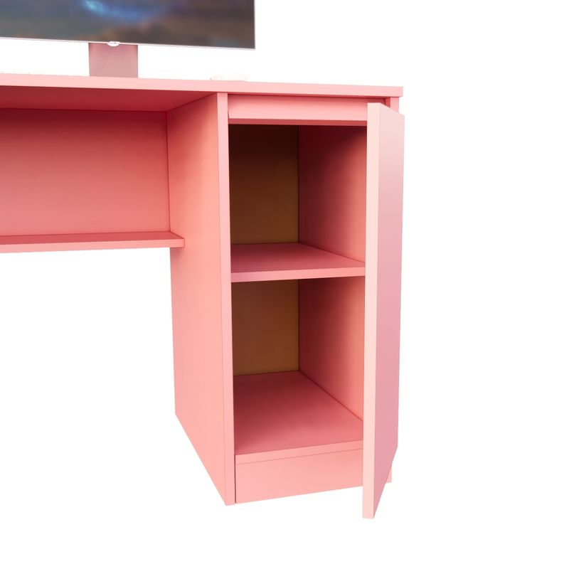 Escritorio rosa para juegos, escritorio de estudio en casa de 47 pulga -  VIRTUAL MUEBLES