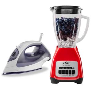 Combo Oster Licuadora BLSTKAGRPB + Plancha GCSTBS3802