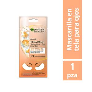 Mascarilla En Tela Hidrabomb Para Ojos Naranja Garnier Skin Active