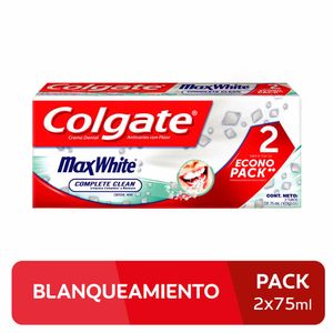 Pasta Dental COLGATE Max White  Tubo 75ml Paquete 2un
