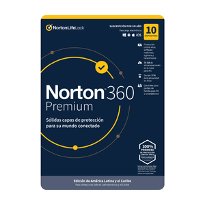 Norton 360 Premium 75GB 10 Dispositivos 1 Año