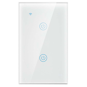 Interruptor Inteligente WiFi Doble 2 Botones Blanco