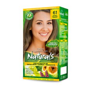 Naturals Kit Tinte 61 Rubio Oscuro Ceniza Kit