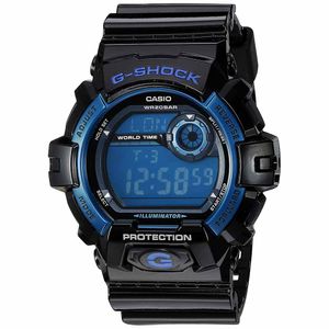 Reloj Casio G-Shock G8900A-1 Para Hombre Digital Acuático Luz Automática Negro Azul