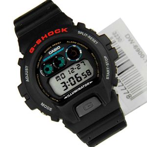 Reloj Casio G-Shock DW-6900-1V Para Hombre Digital Luz de Fondo Acuático Negro
