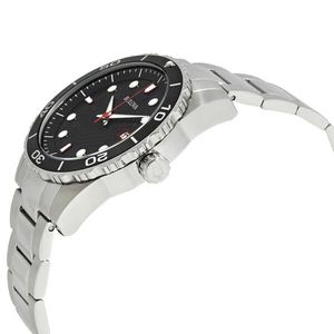 Reloj Bulova 98A195 Para Hombre Fecha Acero Inoxidable Plateado Negro