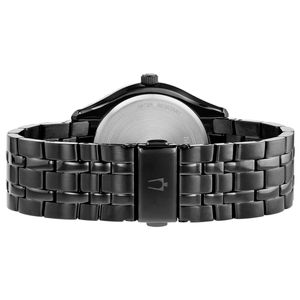Reloj Bulova 98B289 Para Hombre Fecha Acero Inoxidable Negro