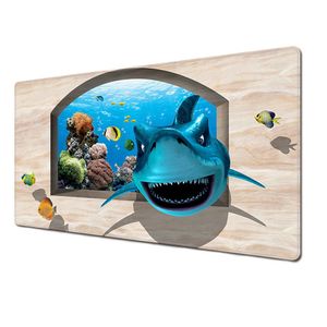 Mouse pad Base Escritorio Extra Large 30x80cm Computador Tiburon