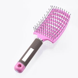 Cepillo de Cabello Cayetana Profesional Desenredante Curvo Rosado