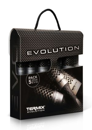 Maletin x 5 cepillos Termix Evolution Plus Negro