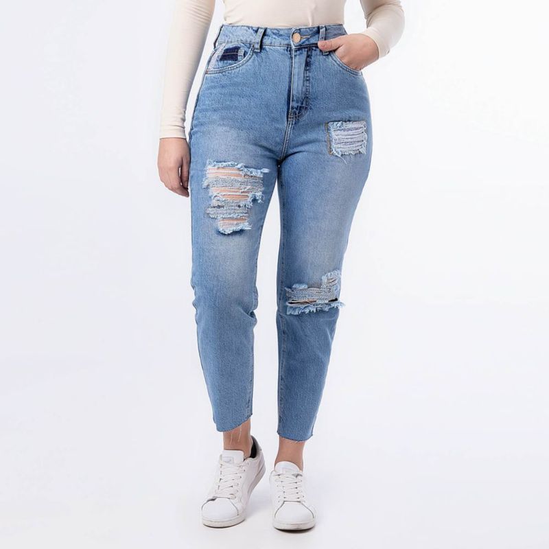 Jean Pionier Mujer Mom Fit Cintura Alejany Real Plaza