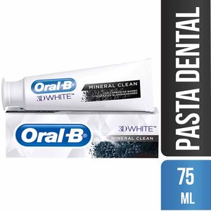 Pasta Dental ORAL-B 3D White Mineral Clean Caja 75ml