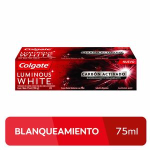 Pasta Dental COLGATE Luminous White Carbón Activado Tubo 75ml