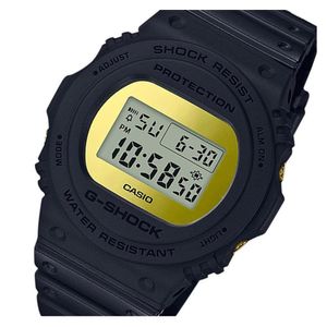Reloj Casio G-Shock DW5700BBMB-1 Para Hombre Digital Luz De Fondo Acuático 200m Negro Dorado