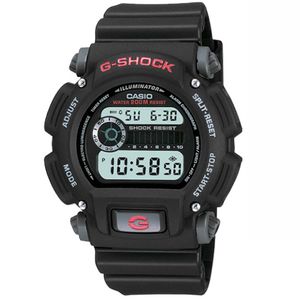 Reloj Casio G-Shock DW9052-1V Para Hombre Digital Luz de Fondo Acuático Negro