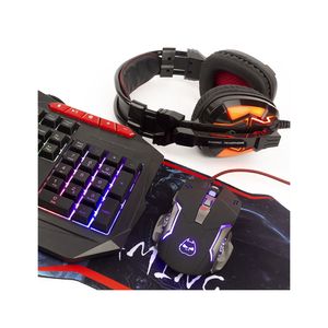 Combo Gamer 4 en 1 Halion HA-850C Poseidon Teclado/Mouse/Auricular/Mousepad