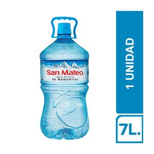 Agua San Mateo sin Gas Bidón 7 Lt