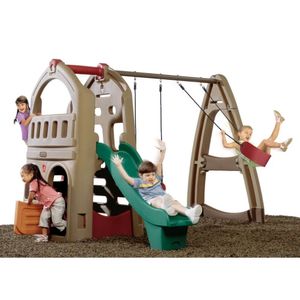 Juego de Exterior Step 2 Playhouse escalador y resbaladera Marrón