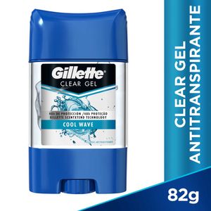 Desodorante Gel para Hombre GILLETTE Clear Cool Wave Frasco 82g