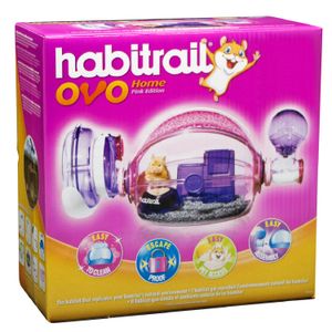 Jaula Habitrail Ovo Home para Hamsters Fucsia