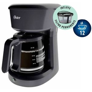 Cafetera Oster BVSTDCS12B 12 Tazas Filtro Permanente Negra