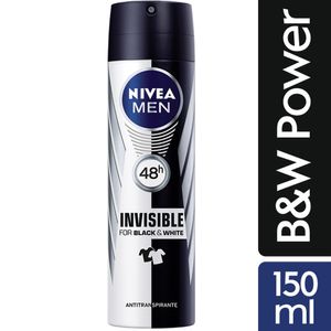 Desodorante Aerosol para Hombre NIVEA Invisible for Black & White Frasco 150ml