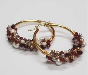 Aretes Penélope Argollas Penélope Guinda
