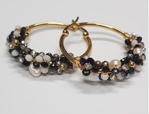 Aretes Penélope Argollas Penélope Negro