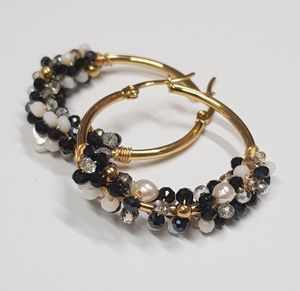 Aretes Penélope Argollas Penélope Negro
