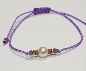 Pulsera Penélope Mati Perla Morado