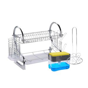 Combo Cocina: Dispensador de jabón+Porta Papel Toalla+Escurridor de Platos