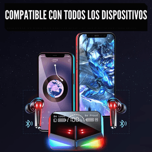Audifonos Gamer M28 TWS con espejo Powerbank