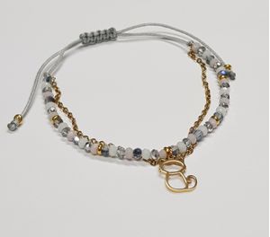 Pulsera Penélope Victoria Hilo Gris