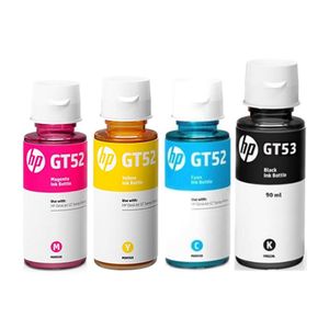 Pack Tinta HP Gt52 Gt53 Kit Negro Cyan Amarillo Magenta