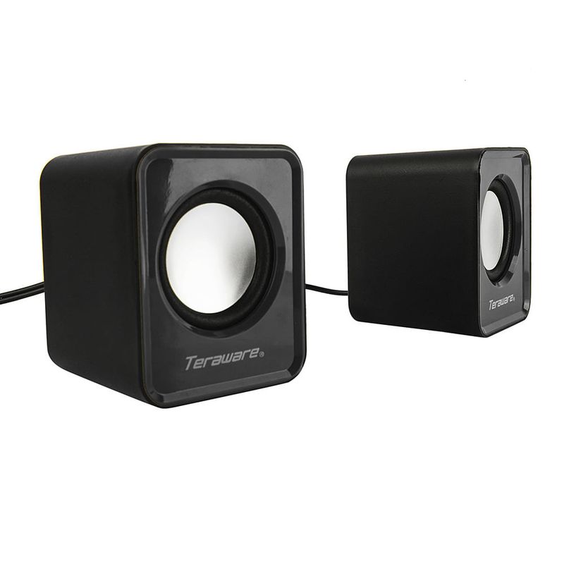 Altavoz PC NF4080 NE Altavoz de Ordenador con control de volumen,USB 2,0+  Jack 3,5mm, 3W*2, Cable 1,3m, Negro - Fundas personalizas para Móvil