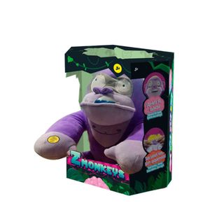 Peluche Gorila Cerebro Mascutti Zmonkeys 27 Cm Morado