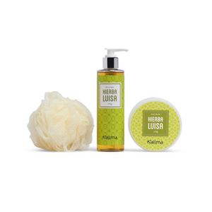 Set Kallma Jabón Líquido Kallma De 240Ml + Body Butter De 150Gr De Hierba Luisa + Esponja