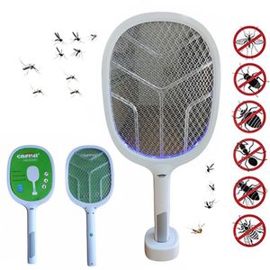 2 en 1 Raqueta Electrica y Lampara Violeta Mata Mosquitos Recargable