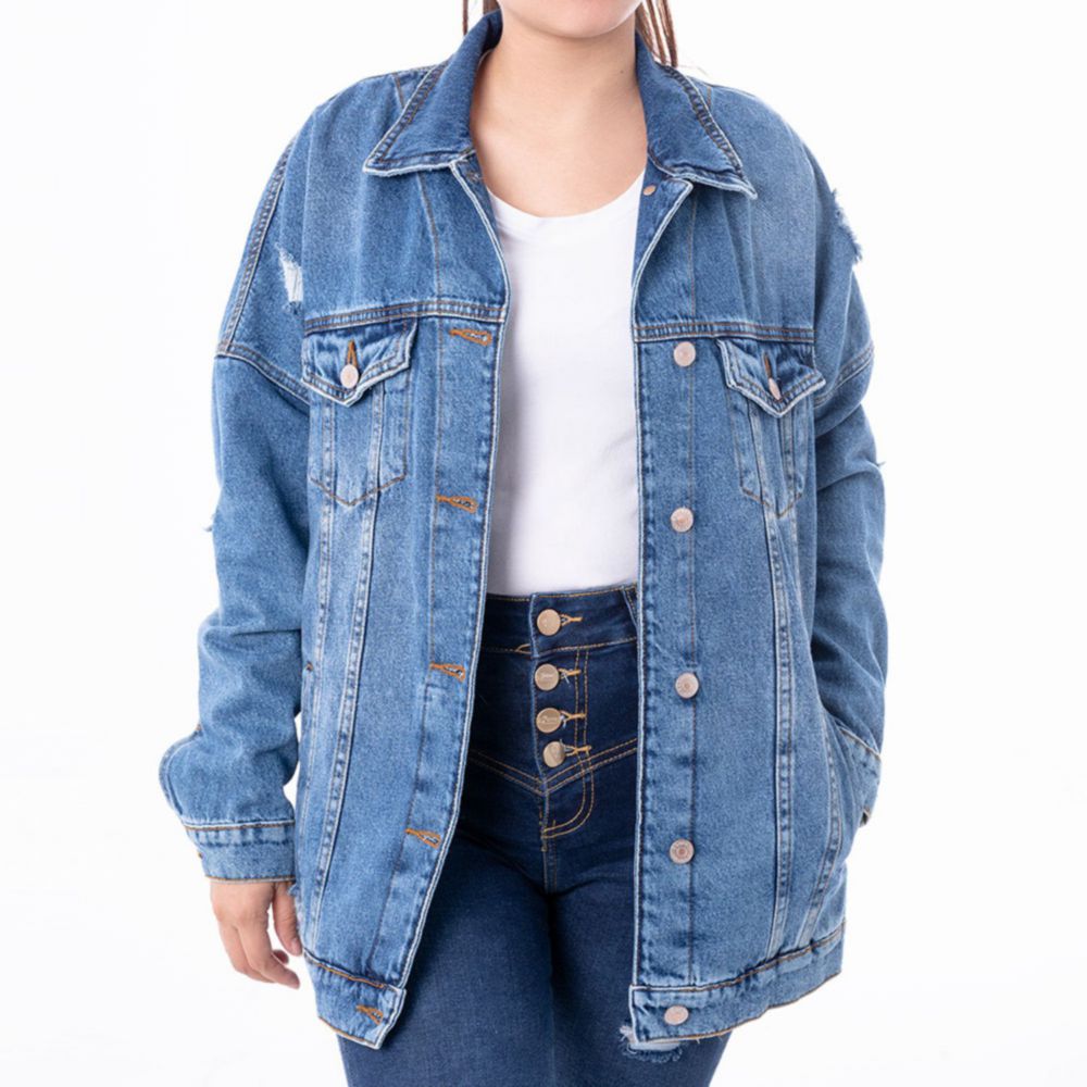 American Abbey Casacas Dama Saga Falabella Casaca Jean Mujer Saga