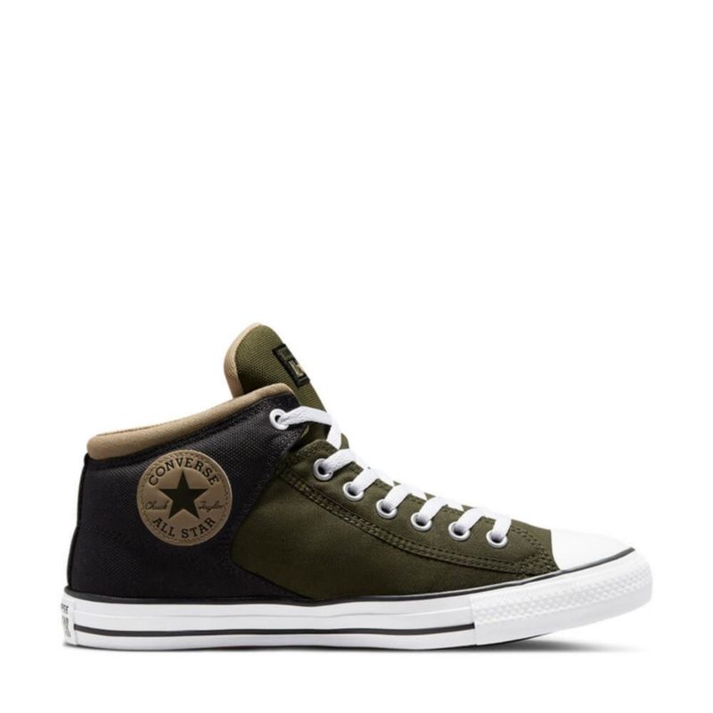 Converse verde shop militar oscuro