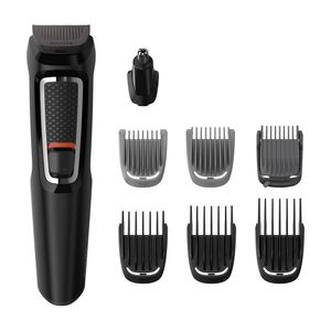 Recortador de barba Philips Grooming cuchillas autoafilables, 8 accesorios